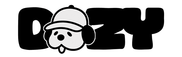 Dozy Cafe dog logo
